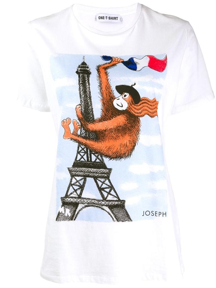 Joseph Gingernutz Tower + Flag T-shirt - White