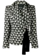 Giorgio Armani Pre-owned '1980s Patterned Jacket - Black