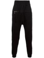 Blood Brother Zip Detail Track Pants, Men's, Size: Large, Black, Cotton