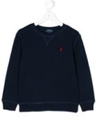 Ralph Lauren Kids - Logo Sweatshirt - Kids - Cotton/polyester - 12 Yrs, Blue