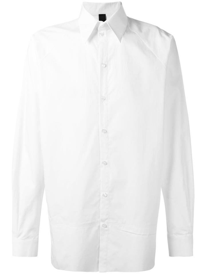 Odeur - Printed Raglan Shirt - Unisex - Cotton - M, White, Cotton