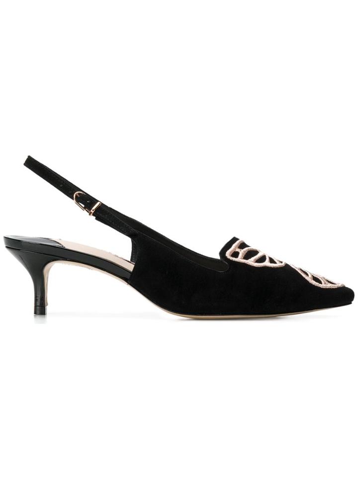Sophia Webster Bibi Butterfly Slingbacks - Black