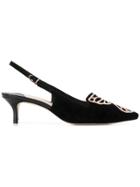 Sophia Webster Bibi Butterfly Slingbacks - Black