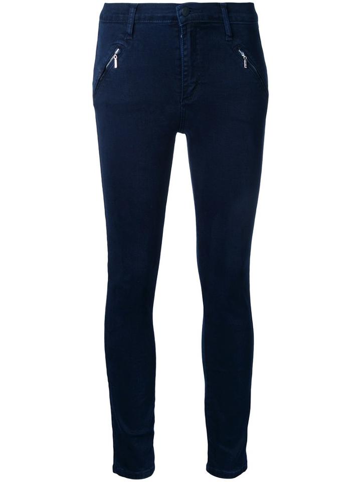 Cult Zip Skinny Ankle After Hours - Women - Cotton/elastodiene/polyester - 28, Blue, Cotton/elastodiene/polyester, Nobody Denim