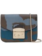 Furla - Clasp Front Bag - Women - Leather - One Size, Women's, Blue, Leather