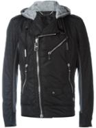 Philipp Plein Biker Jacket, Men's, Size: Xl, Black, Cotton/acrylic/polyamide/wool