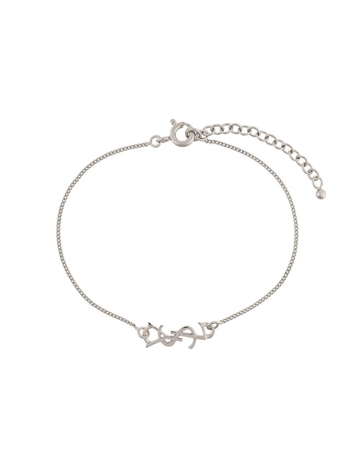 Saint Laurent Logo Bracelet - Silver