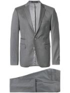 Tagliatore Pinstripe Slim-fit Suit - Grey