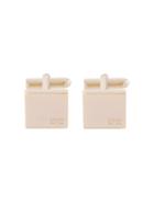 Dsquared2 Logo Cufflinks, Men's, Metallic, Brass