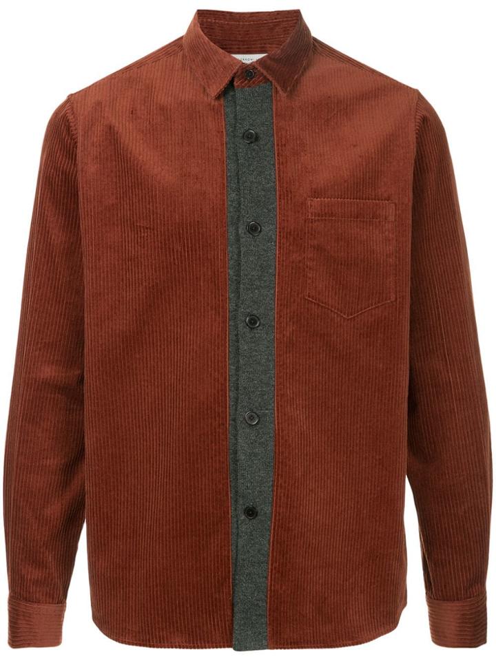 Tomorrowland Contrast Placket Shirt - Red