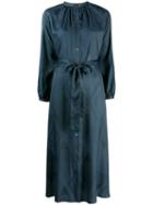 Indress Straight Fit Midi Dress - Blue