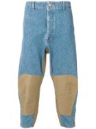 Loewe Leather Patch Jeans - Blue