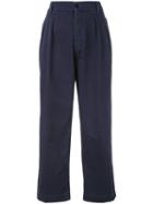 The Seafarer - Cropped Trousers - Women - Cotton - 27, Women's, Blue, Cotton
