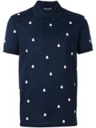 Neil Barrett Darth Vader Print Polo Shirt, Men's, Size: Xl, Blue, Cotton
