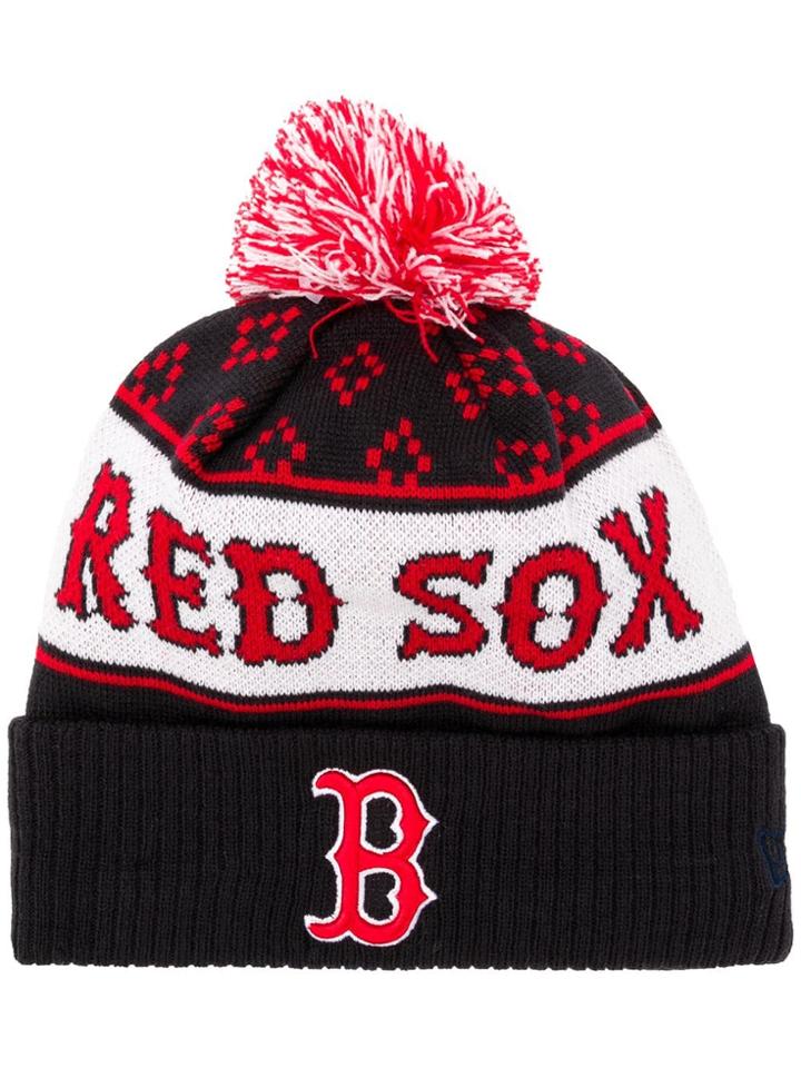 Marcelo Burlon County Of Milan Red Sox Pompom Beanie - Black