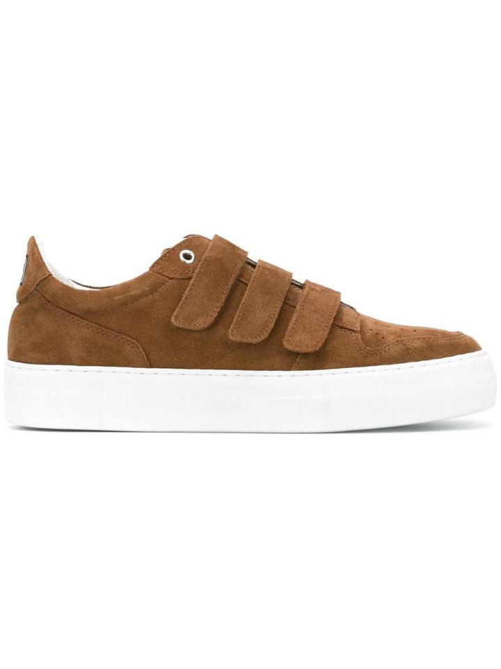 Ami Paris 3 Strap Sneakers - Brown