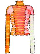 Asai Patchwork Tie Dye Stretch Top - Pink