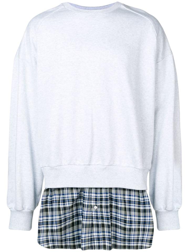 Juun.j Layered Sweatshirt - Grey