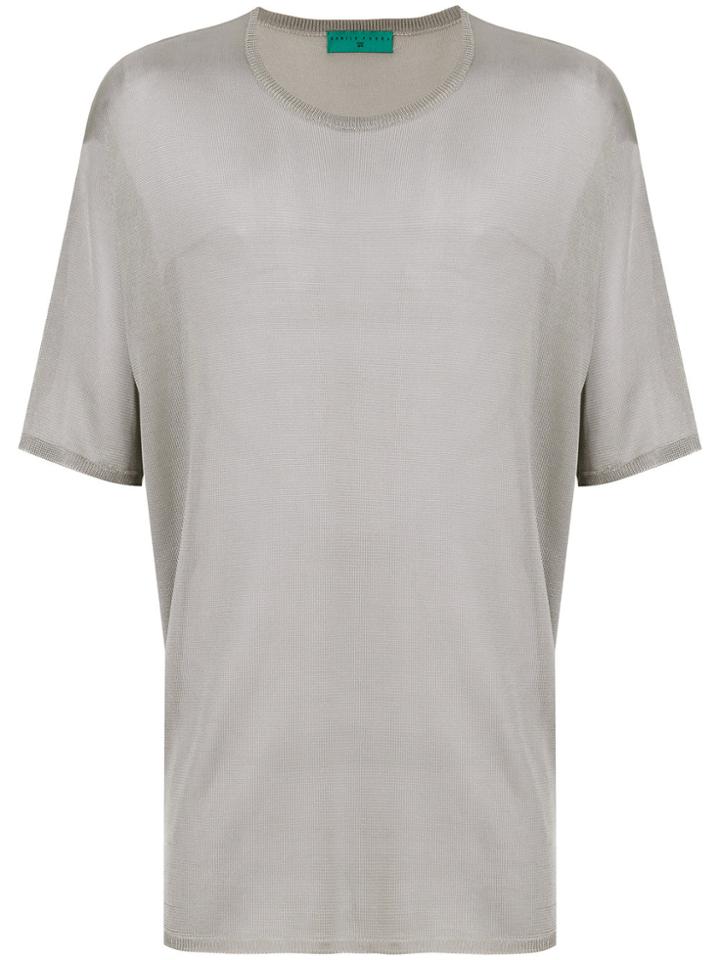 Paura Shortsleeved Sweater - Grey