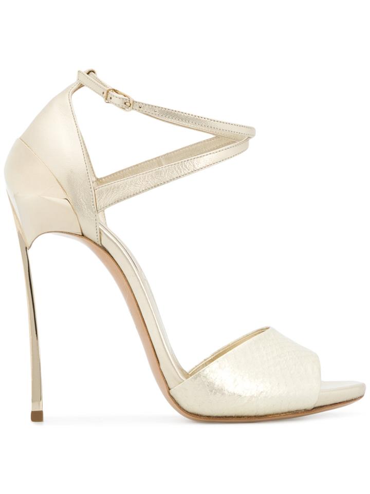 Casadei Ankle Strap Stilettos - Metallic