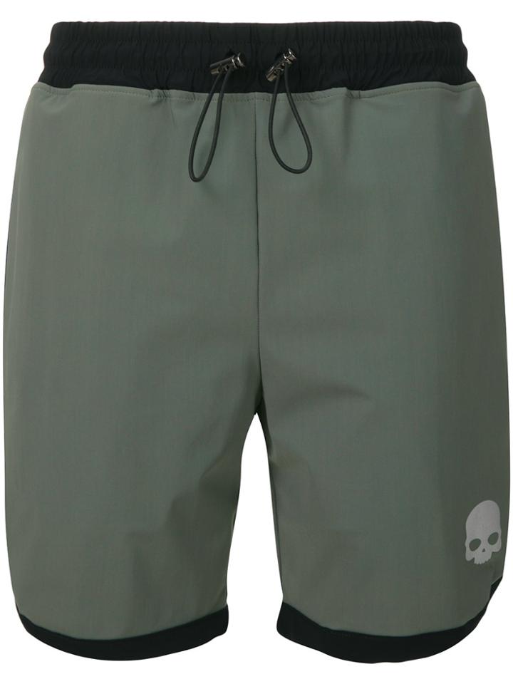 Hydrogen Contrast Trim Swim Shorts - Green