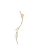 Cristina Ortiz Long Embellished Post Earrings - Metallic