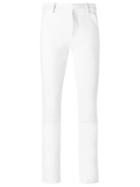 Gloria Coelho Slim Fit Trousers, Women's, Size: 42, White, Elastodiene/polyamide