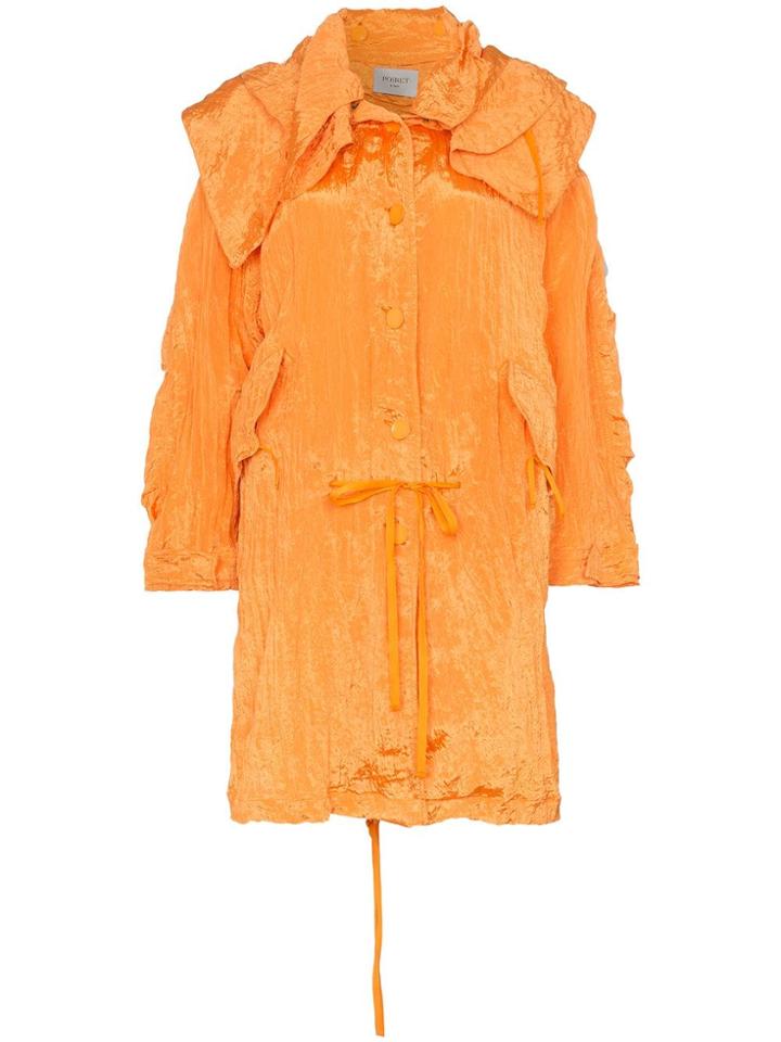 Poiret Crepe Lightweight Jacket - Orange