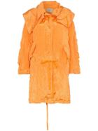 Poiret Crepe Lightweight Jacket - Orange