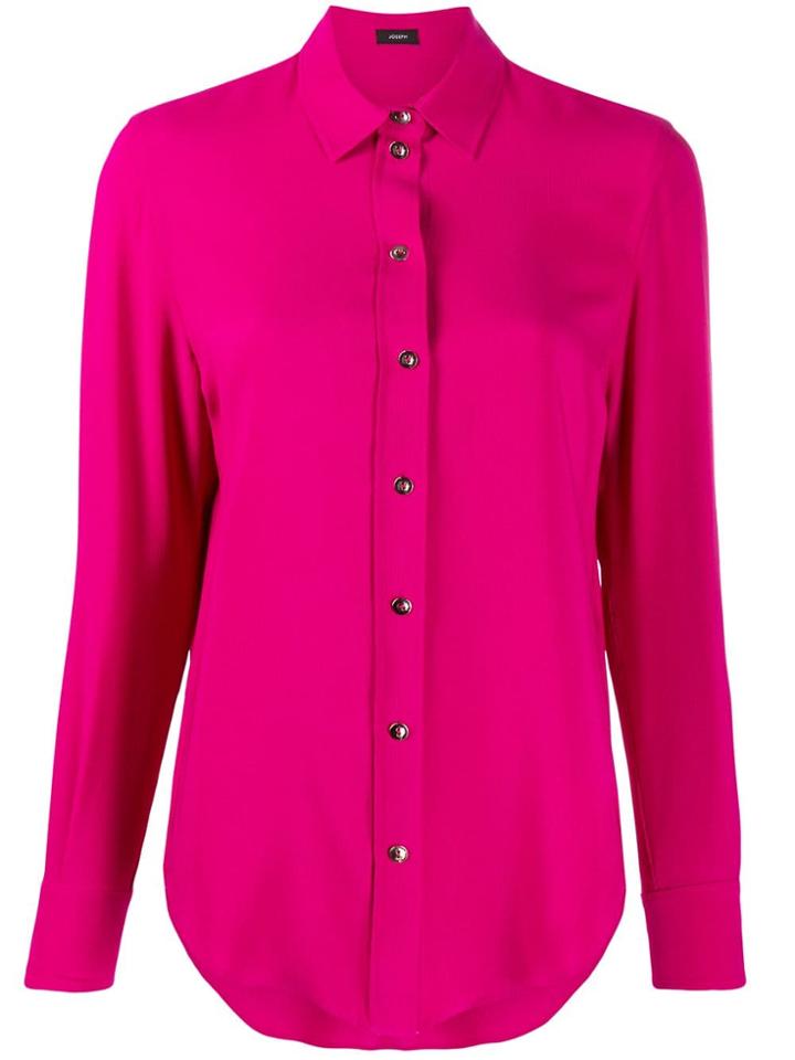 Joseph Long-sleeve Fitted Blouse - Pink