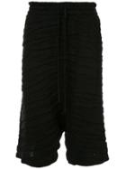 Forme D'expression Cropped Ribbed Trousers - Black