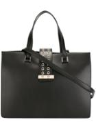 Red Valentino Eyelet Embellished Tote, Women's, Black