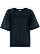 Jil Sander Sheer Logo Print T-shirt - Blue