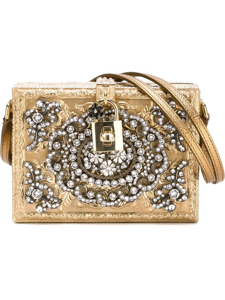 Dolce & Gabbana Crystal Embellished Clutch