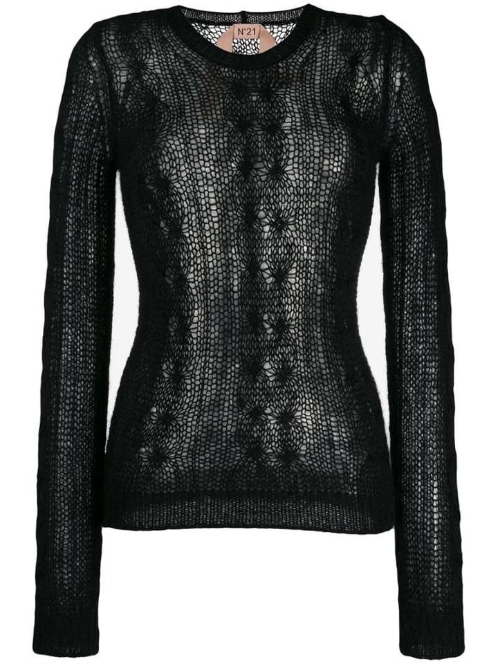 Nº21 Round Neck Jumper - Black