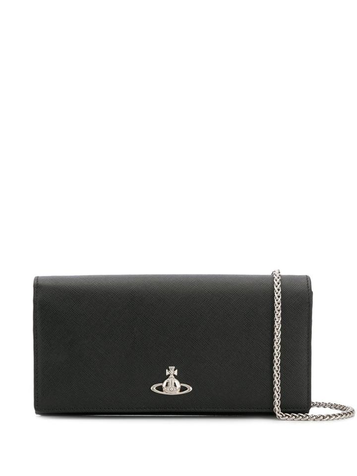 Vivienne Westwood Logo Plaque Chain Wallet - Black