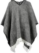 Dolce & Gabbana Hooded Poncho, Men's, Size: 48, Grey, Polyamide/virgin Wool