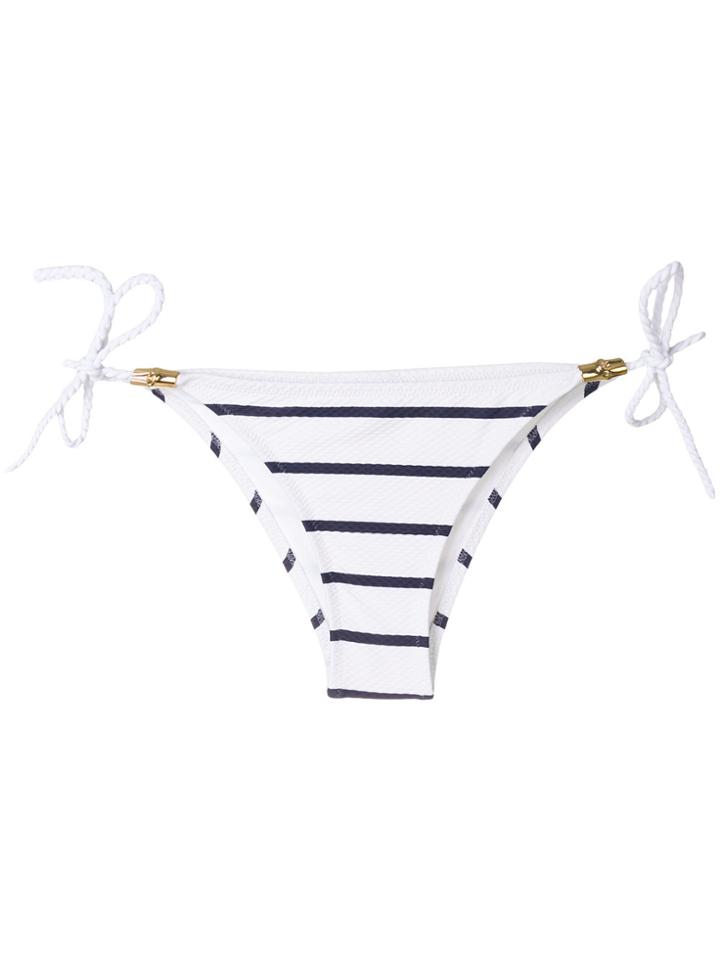 Heidi Klein Striped Bikini Bottoms - White