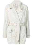 Giorgio Brato Short Trench Coat - Grey