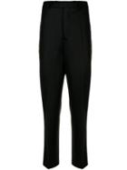 Rick Owens Tapered Straight Trousers - Black