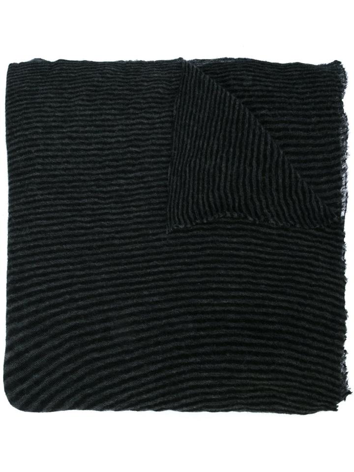 Botto Giuseppe Long Plain Scarf - Black