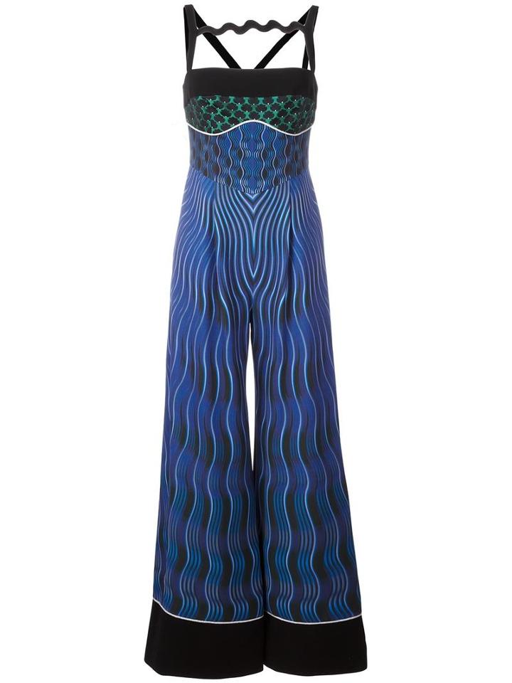 Mary Katrantzou Snuffbox Print 'moss' Jumpsuit, Women's, Size: 8, Black, Silk/triacetate/acetate/polyamide