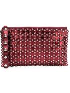 Red Valentino Studded Clutch Bag