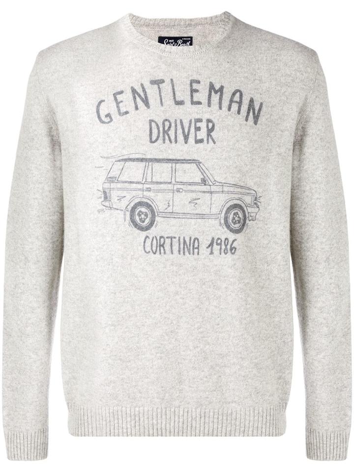 Mc2 Saint Barth Gentleman Driver Sweater - Grey