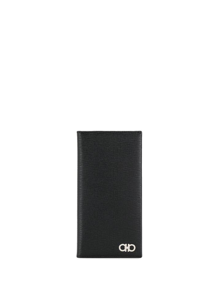 Salvatore Ferragamo Textured Long Wallet - Black