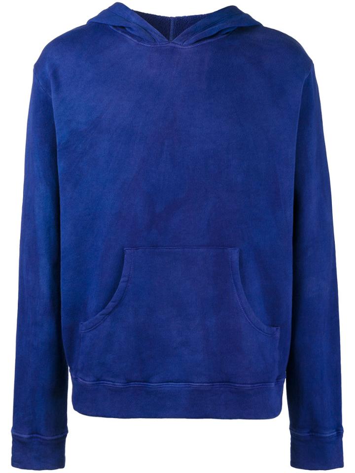 The Elder Statesman Washed Blue Hoodie