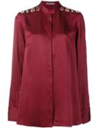 Alexander Mcqueen Bug Embellished Blouse - Red