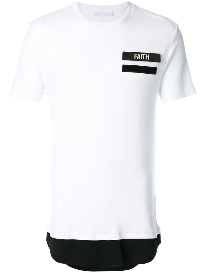 Neil Barrett Faith Badge T-shirt - White