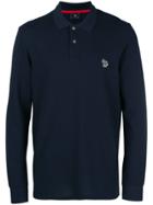 Ps By Paul Smith Plain Polo Sweater - Blue