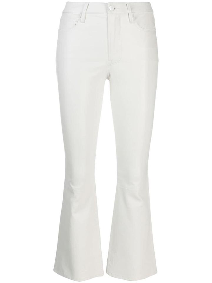 Frame Flared Fit Trousers - White
